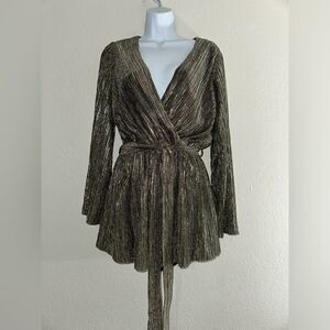 Baltic Born‎ If By The Sea Metallic Romper NWT S